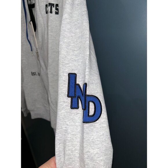 NEW Women's XS WEAR by Erin Andrews Gray Indianapolis Colts Full-Zip Hoodie - Picture 3 of 5